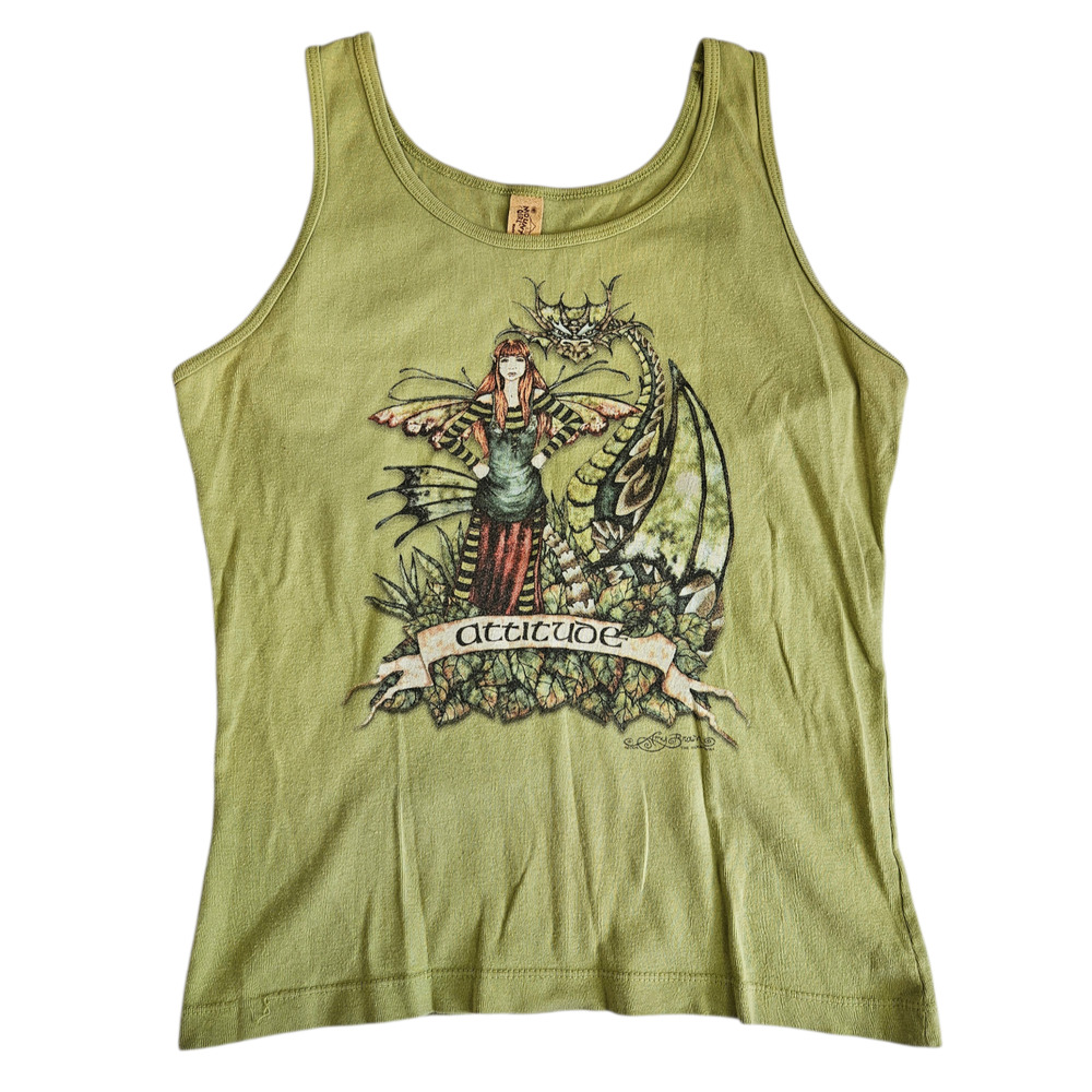 Y2k The Mountain Amy Brown Attitude Fairy Tank Top  - Medium
